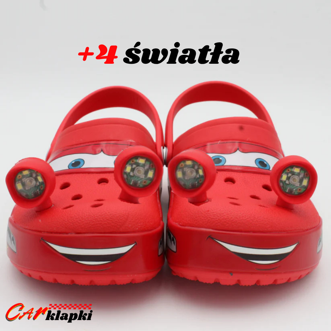 Car Klapki™ - Czerwone klapki inspirowane postacią z bajki