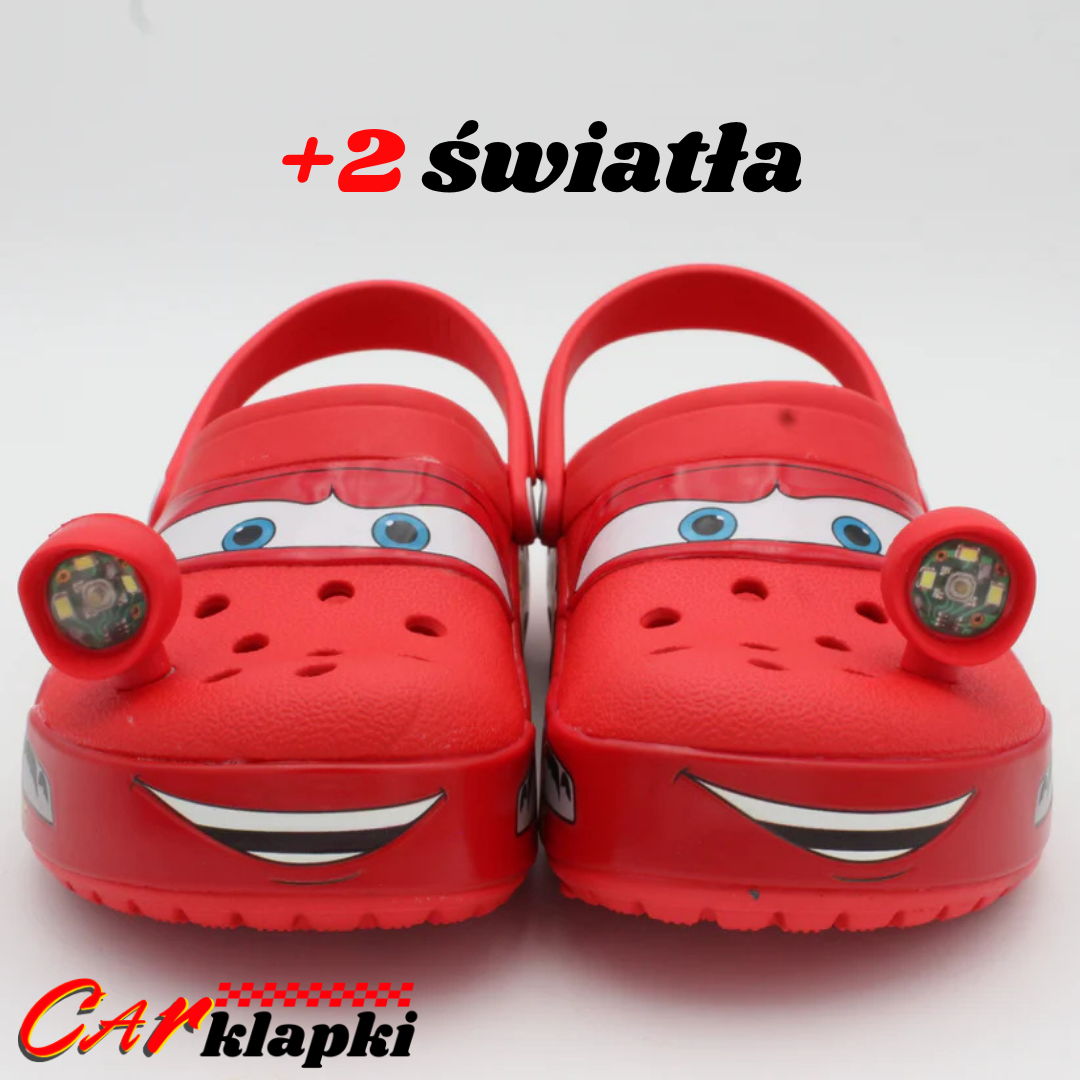 Car Klapki™ - Czerwone klapki inspirowane postacią z bajki