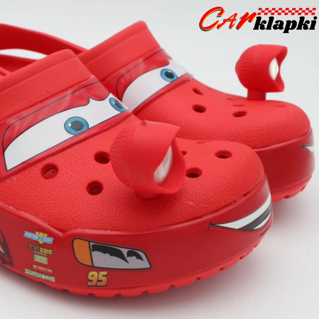 Car Klapki™ - Czerwone klapki inspirowane postacią z bajki