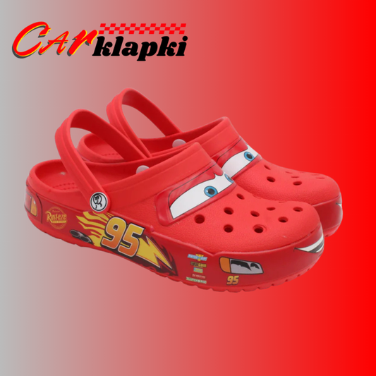 Car Klapki™ - Czerwone klapki inspirowane postacią z bajki